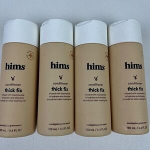 Four (4) Hims Thick Fix Conditioner 6.4 Fl Oz Eucalyptus Grove Scent-Fuller Hair